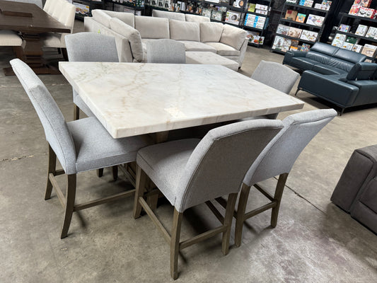 7pc Marble top Table set