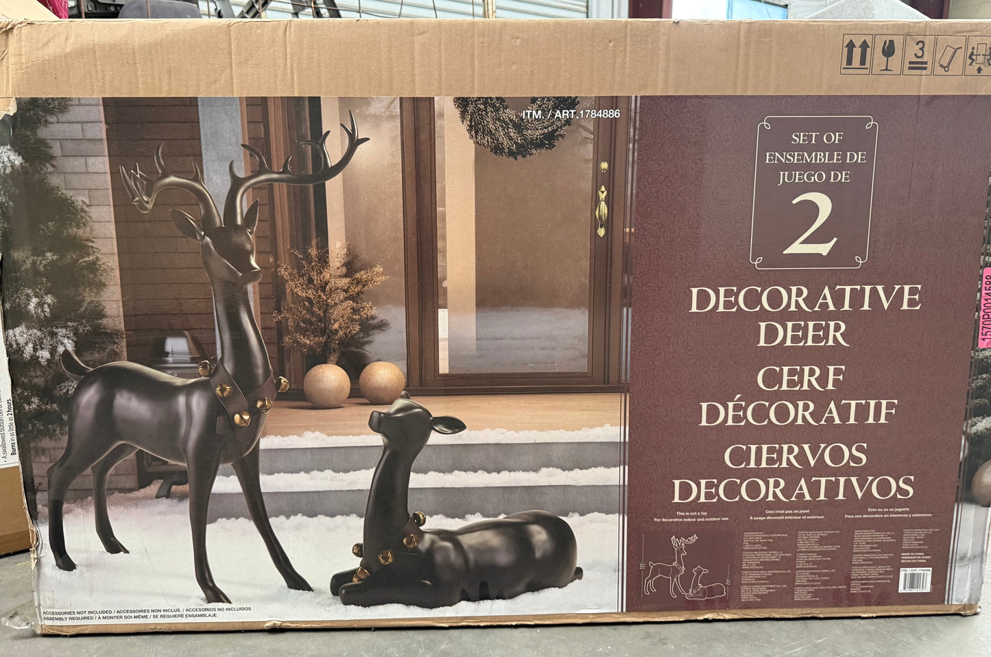 2 pc outdoor deer