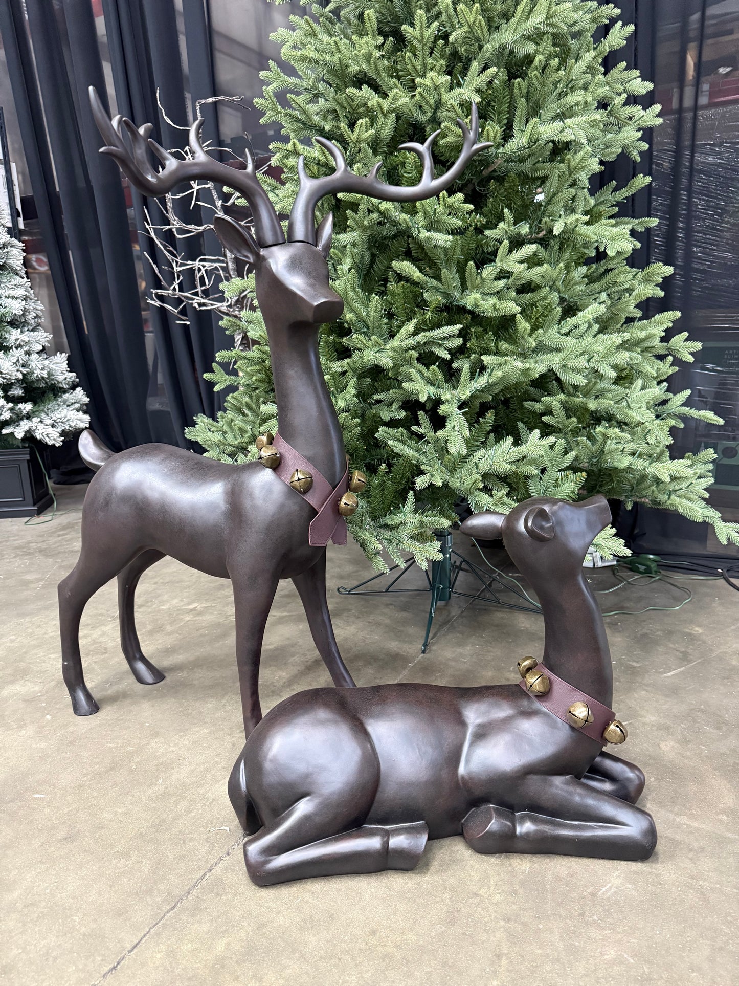 2 pc outdoor deer