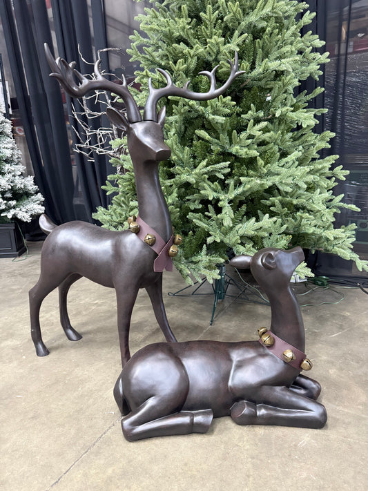 2 pc outdoor deer